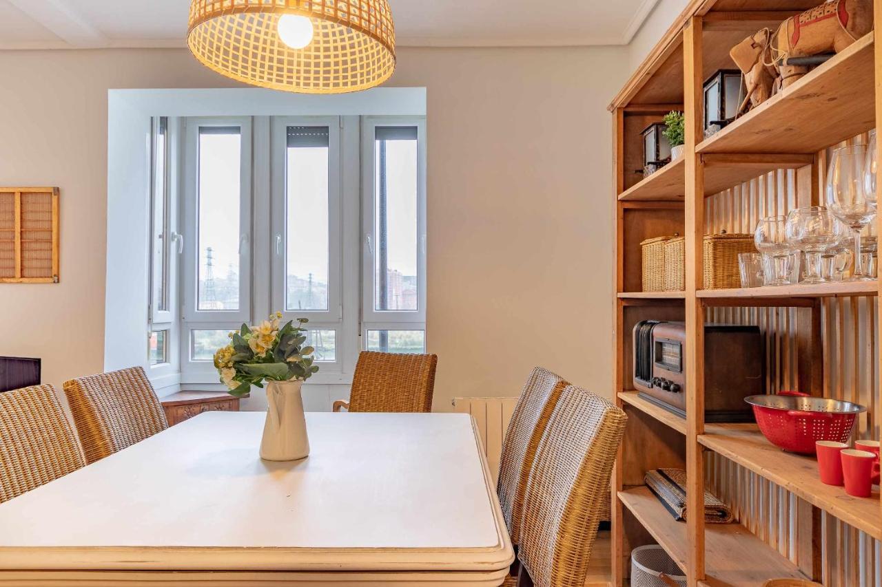 Apartamento Kuia Con Vistas Frontales A La Ria De Bilbao Cerca Del Metro Erandio المظهر الخارجي الصورة